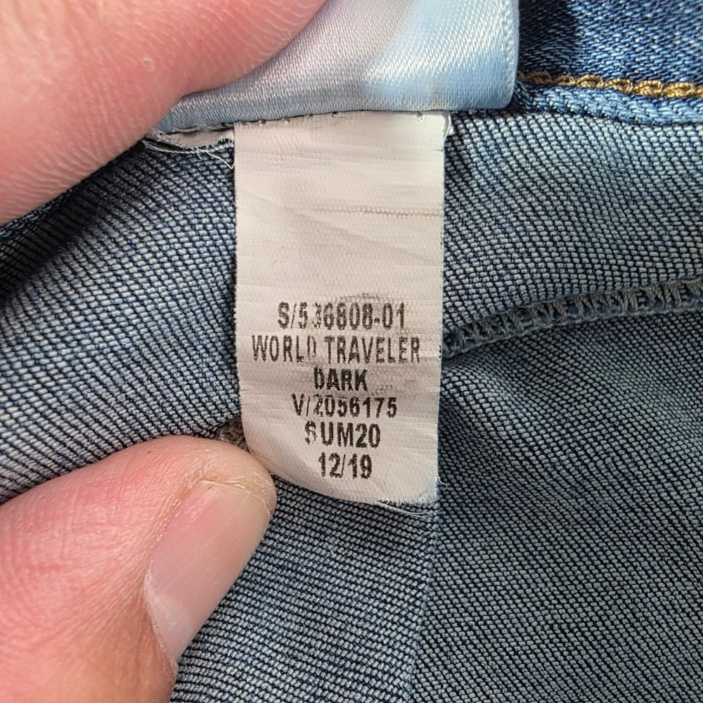 Banana Republic Traveler Jeans Mens TAG 32x32 Blue World Traveler Denim (34X31)